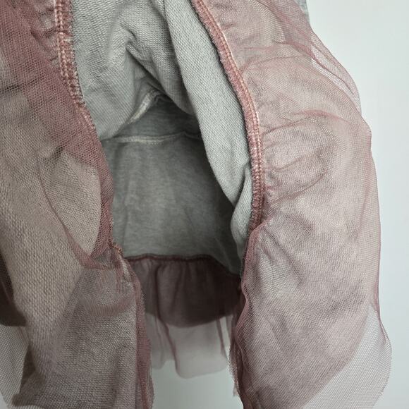 Matilda Jane Whiskers Dress Girls Sz 4 Gray with Tulle - Picture 4 of 8